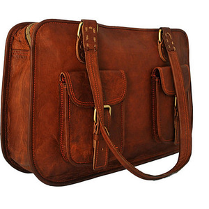 Women's-Brown-Leather-Business-Bag